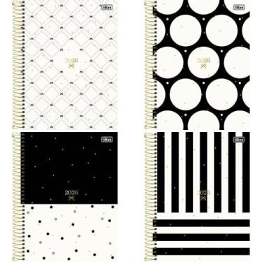 Imagem de Agenda 2024 WEST Village CD Espiral 200 Folhas - Pacote com 4 Unidades