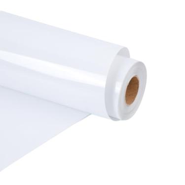 Imagem de RENLI·TONG Rolo De Vinil Termocolante Branco Fosco Renlitong - 30 Cm X 4 M Htv Para Transferência Térmica Camisetas, Rolos Com Todos Os Tipos Corte, Fácil Cortar E Design Remoção Ervas Daninhas