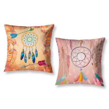 Imagem de Kit 2 Almofadas Cheias Sofá Sala 40cm x 40cm Digital Decoração Colorid