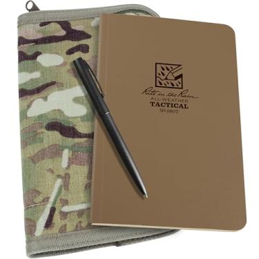 Imagem de Rite in the Rain Kit de campo tático à prova de intempéries: Capa de tecido MultiCam CORDURA®, caderno tático caramelo de 11,7 x 18,4 cm, caneta à prova de intempéries (nº 980M-KIT)
