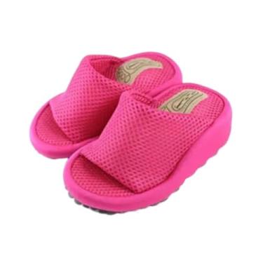 Imagem de YIJU Sandálias de, maca de panturrilha, massagem nos pés, sandálias de cunha para praia no verão, Rosa