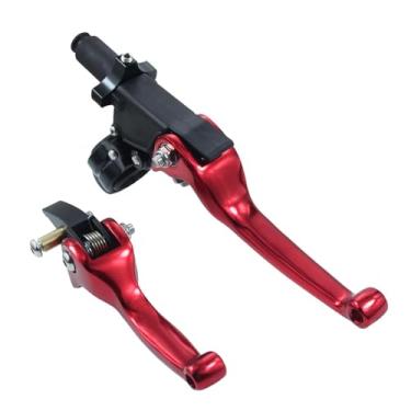 Imagem de Adsspro Alavanca de embreagem de freio universal de liga de alumínio para motocicleta, alavancas dobráveis de 22 mm para CRF50 CRF 50 KLX SSR TTR 110 125 150 200 250cc Dirt Pit Bike ATV Mini Bike