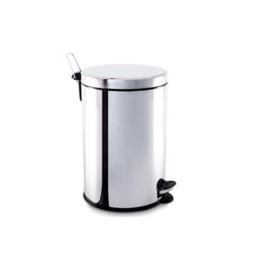 Imagem de Lixeira Brinox Aço Inoxidável para Cozinhas Escritórios e Banheiros com Pedal e Balde 20L