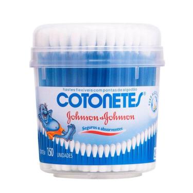 Imagem de Cotonete Johnson`s Hastes Flexíveis Pote Com 150 Unidades