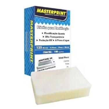 Imagem de Papel Masterprint Plastificacao A4 100 Folhas 125Micras 0,05 Espessura