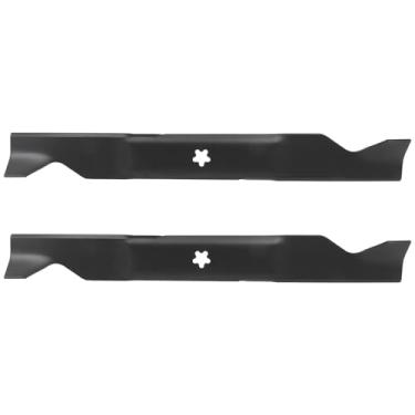 Imagem de SCITOO 2 lâminas de cortador de grama de 46 polegadas para Rotary 12242 para AYP/ROPER/SEARS 405380 532405380 para HUSQVARNA 532 40 53-80 594892801 490-110-0147 para ROTARY 1277 21