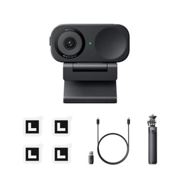 Imagem de Insta360 Pacote de tripé Link 2C – Webcam 4K para PC/Mac, sensor de 1/5.1 cm, moldura automática, HDR, microfone com cancelamento de ruído AI, controle de gestos para streaming, chamadas de vídeo,