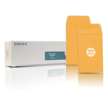 Imagem de Envelopes de moedas nº 1 - 500 unidades com selo gomado - Envelopes pequenos 5,7 x 9 cm - Envelopes de dinheiro Kraft marrom para dinheiro, moedas, sementes, peças pequenas, coleção de moedas - Papel