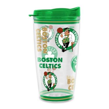 Imagem de Rico Industries Copo Tritan NBA Basketball Boston Celtics Mayhem parede dupla 473 ml