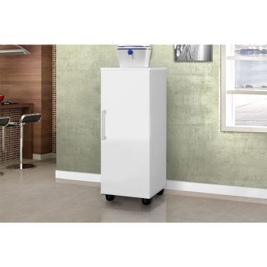 Imagem de Armário Balcão Suporte para Bebedouro 1 Porta Bali Branco