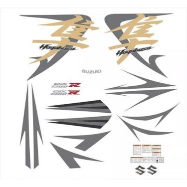 Imagem de Kit Adesivos Carenagem Suzuki Hayabusa Gsx 1300R 2008 Azul