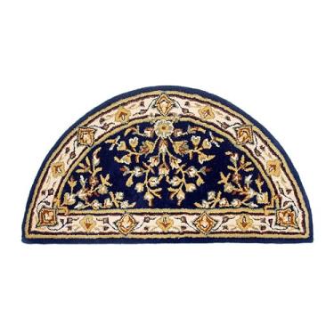 Imagem de Minuteman International Azul, 111,8 x 56 cm Tapete Oriental Meio Redondo
