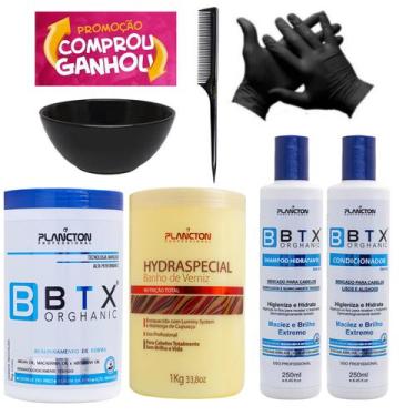 Imagem de Btx Orghanic 1kg + Kit 3 Semanas + Máscara de Verniz 1kg - Plancton
