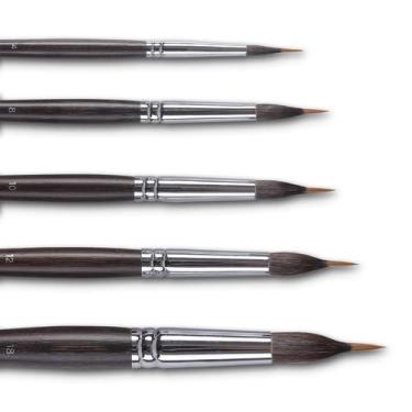 Imagem de Conjunto de pincéis de aquarela Wizbrio Professional 5PCS Synthetic