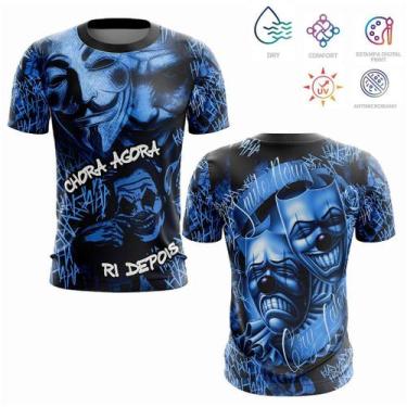 Imagem de Camiseta de Quebrada Chora Agora Ri Depois Azul - FERRACIN, Azul, 8
