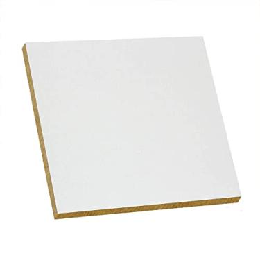 Imagem de Chapa Madeira Painel Recorte 60x60 Recorte Placa MDF Branco 15mm