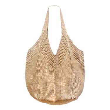 Imagem de MotiveTech Bolsa de praia feminina de tecido para compras, festas, atividades ao ar livre, dia mães