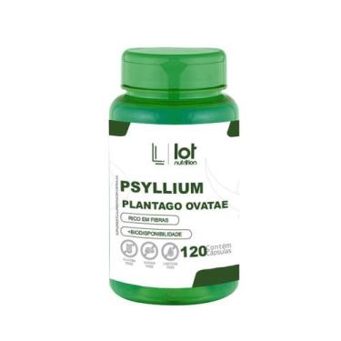 Imagem de Psyllium 500mg 120 cápsulas Fibras Digestão Intestino Regulador - LOT 