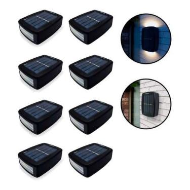 Imagem de Kit 8 Luz Jardim Led Prova Dágua Casa Muro Cerca Decoração - Home Good