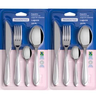 Imagem de Faqueiro tramontina laguna 32 peças aço inox