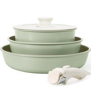 Imagem de Conjunto de panelas e frigideiras KIKCOIN antiaderente, conjunto de ut