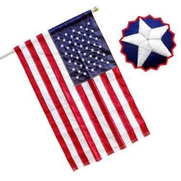 Imagem de Bandeira americana RamboN – proteção UV, estrelas bordadas, listras costuradas.