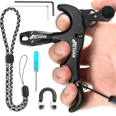 Imagem de TAEYONK Liberação de arco composto. A liberação do arco de 4 dedos é adequada para qualquer arco composto