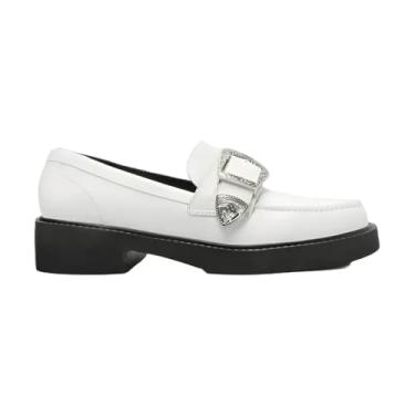 Imagem de Mocassim Couro Fivela Arezzo A13268 0003 (White Salt, BR, Adulto, Numérico, 38)