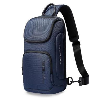 Imagem de Mini Mochila Masculina Bolsa Transversal de Ombro Impermeável Pequena 