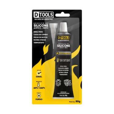 Imagem de Silicone Alta Temperatura Preto 50g - Reparo e Vedação de Peças Automo