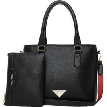 Imagem de Bolsa Feminina Casual Dia a Dia Alça de Mão e de Ombro Ajustável Removível com Carteira Rafitthy 28.-Feminino