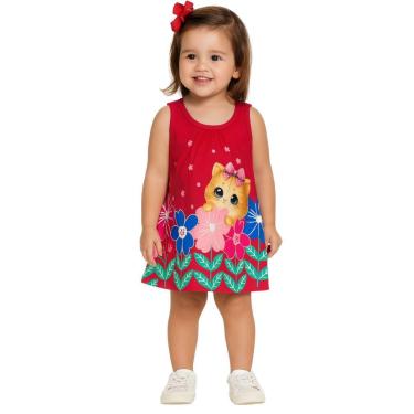 Imagem de Vestido Regata Estampado Infantil Bebê Menina Kyly-Feminino