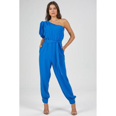 Imagem de Macacão Longo PKS Um Ombro Só Azul Royal-GG-Feminino