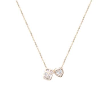 Imagem de Escapulário Com Cruz E Coração Em Zircônia Branca-Unissex