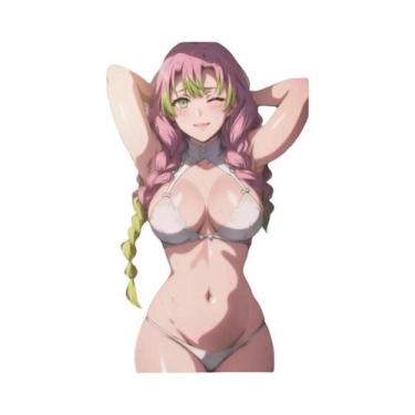 Imagem de Anime Menina Biquíni Metal Poster Sexy Arte Da Parede Decoração Para C