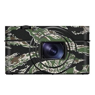 Imagem de Adesivo para o corpo da câmera, película protetora, acessórios para Sony RX100 V RX100 IV Vinil Wrap Decalques RX100M4 RX100M5 RX100M5A (Camuflagem com listras de íger)