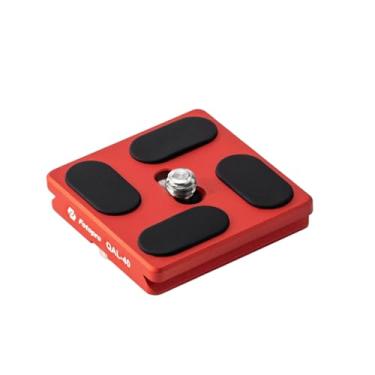 Imagem de Fotopro Placa universal Arca-Swiss de liberação rápida de alumínio de 40 mm, fácil de apertar para tripé de cabeça esférica profissional, placa removível rápida para câmera DSLR e lente pesada, placa