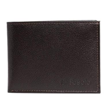 Imagem de Carteira Masculina Fasolo em Couro Café, Café, Único