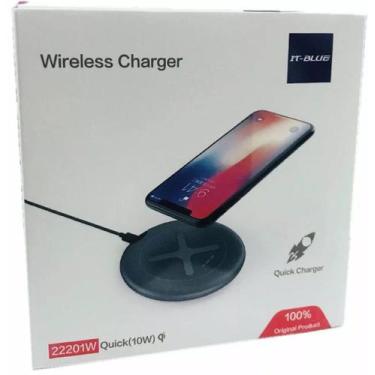 Imagem de Carregador s/ fio Wireless Qi Indução 10W (suporta Carga Rápida) Galax