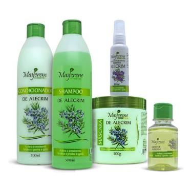 Imagem de Kit Alecrim Saúde Capilar Maycrene Crescimento, Anti-Oleosidade e Anti
