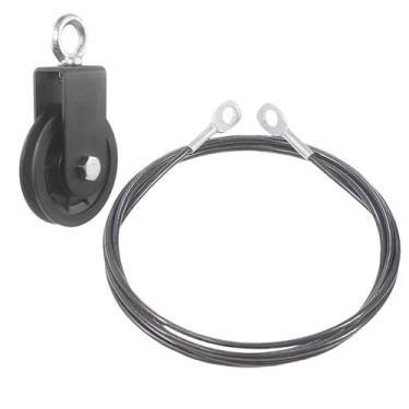 Imagem de kowaku Conjunto de cabos de polia de fitness, substituição de fio de extensão de fitness, equipamento portátil para exercícios, máquina de treino, de, 1.4m