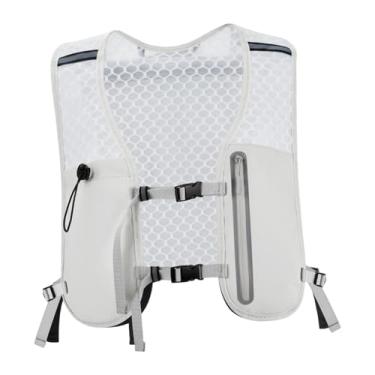 Imagem de Dynwave Mochila de hidratação, colete de corrida, alças ajustáveis, bolsa esportiva respirável, mochila de corrida para caminhadas, corridas, passeios e, Cinza