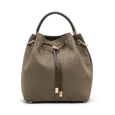 Imagem de Anne Klein Bolsa feminina média com alça conversível, verde-oliva