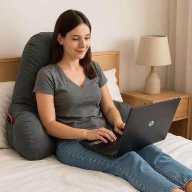 Imagem de Encosto Para leitura Com Bolsos Ortobom