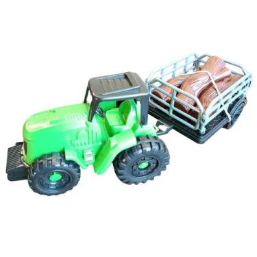 Imagem de Trator de Brinquedo Infantil Fazendeiro Com Animais Menino Menina - Or