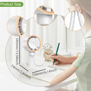 Imagem de Bothyi Ventilador portátil para carrinho de bebê com clipe para ventilador de mesa elétrico pessoal de 100 velocidades para carrinho, carro, quarto, berço,