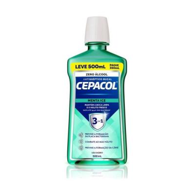Imagem de Enxaguante Bucal Cepacol Menta Ice Sem Álcool 500ml