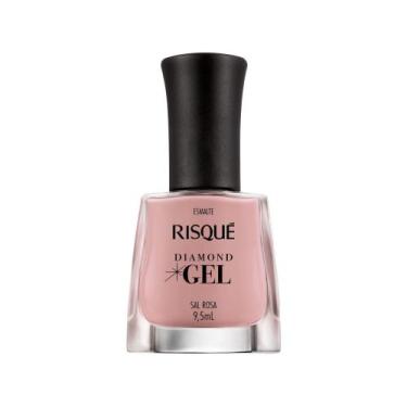 Imagem de Esmalte Risqué Diamond Gel Sal Rosa - Cremoso Hipoalergênico 9,5ml, Ro