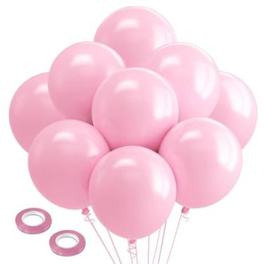 Imagem de 18 inch Big Light Pink Balloons - 30Pcs Globos Rosa Pastel Pink Latex Ballons Large Princess Baloons Party Decorations for Birthday Wedding Bridal Shower Bachelorette Gender Reveal Halloween Summer