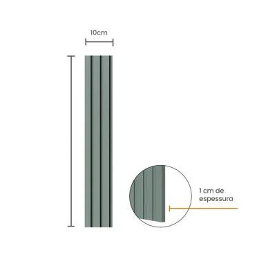 Imagem de Painel Ripado Eva Laminado Autocolante 10Cm Play Verde - 10M